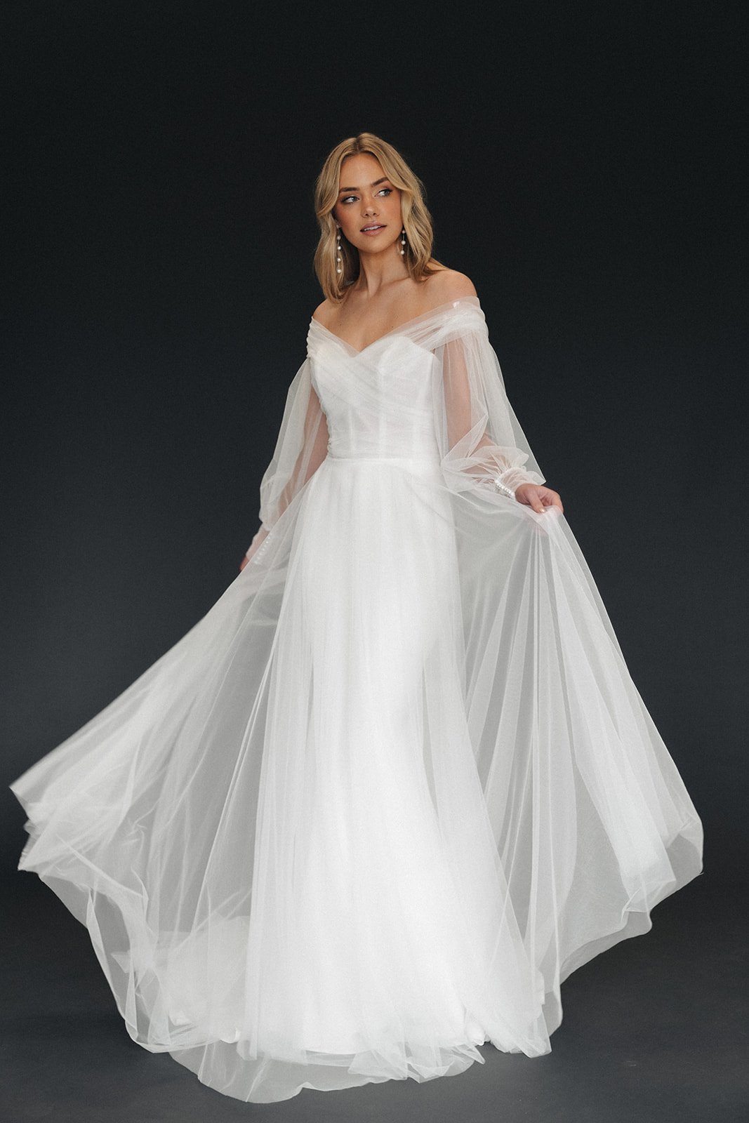 Moira Hughes The Lourdes Long Sleeve Tulle Wedding Dress.jpg