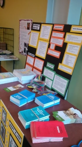 Animal Control provided several informative brochures and some workbooks for children to color in.