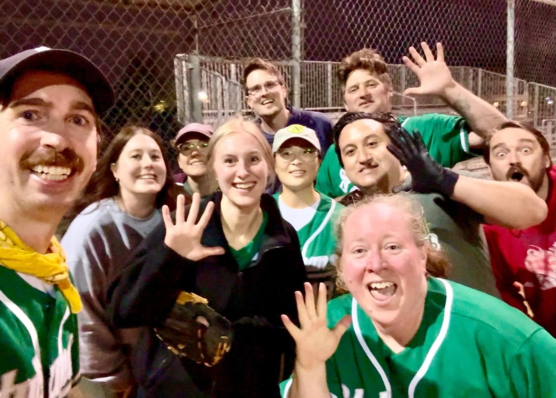 a softball team that has won 5 games in a row. 🖐🏻