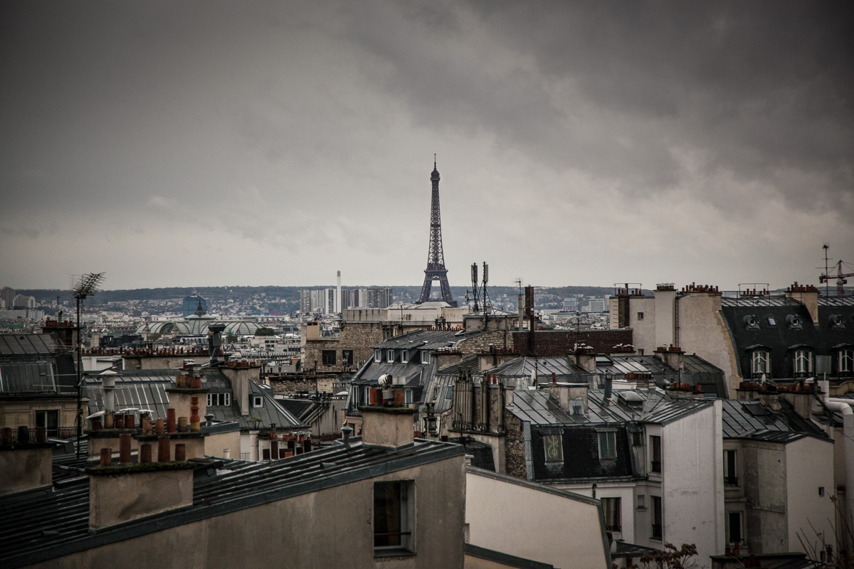 Our view from our apartment in famous Montmarte district of Paris