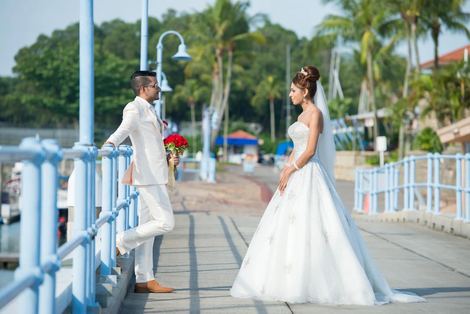raffles marina wedding photo