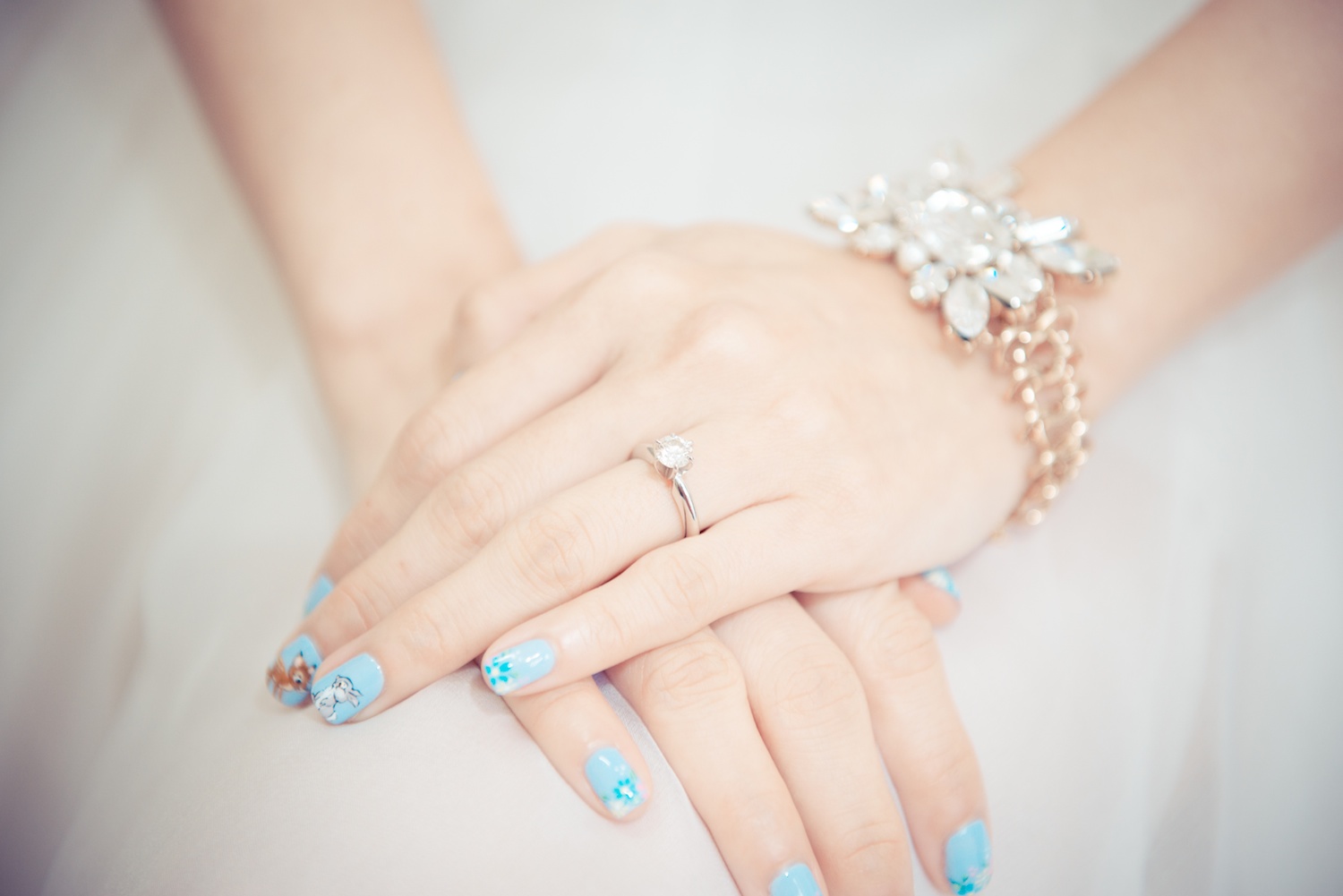 bride hands with ring