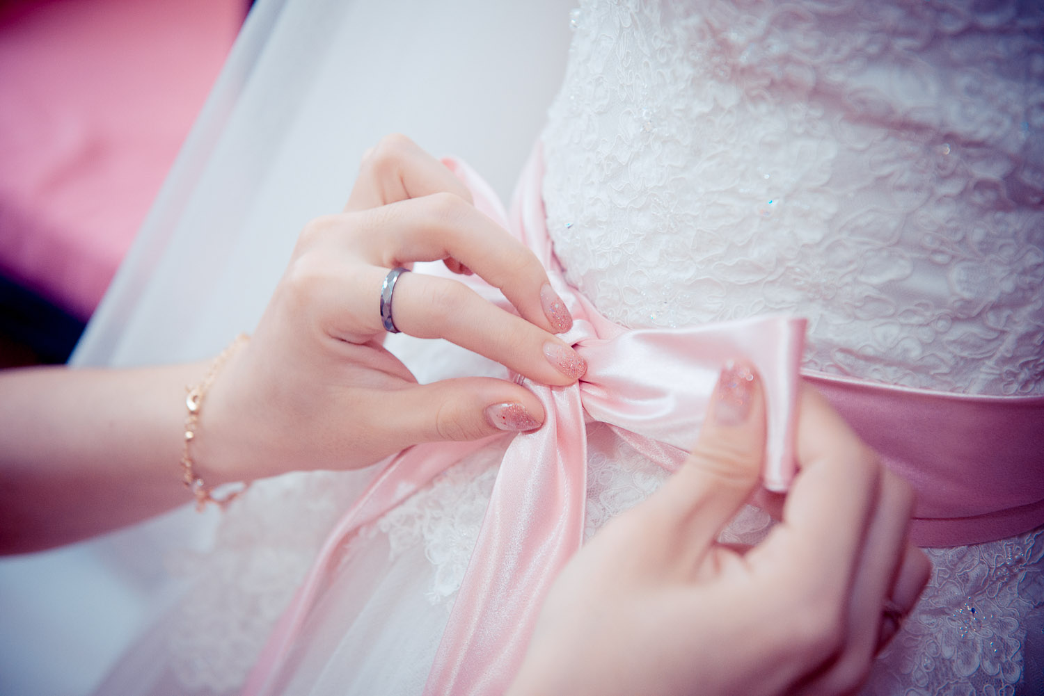 bride getting ready Actual Day Bokelicious Photography