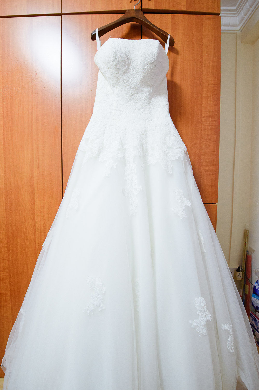 The wedding gown
