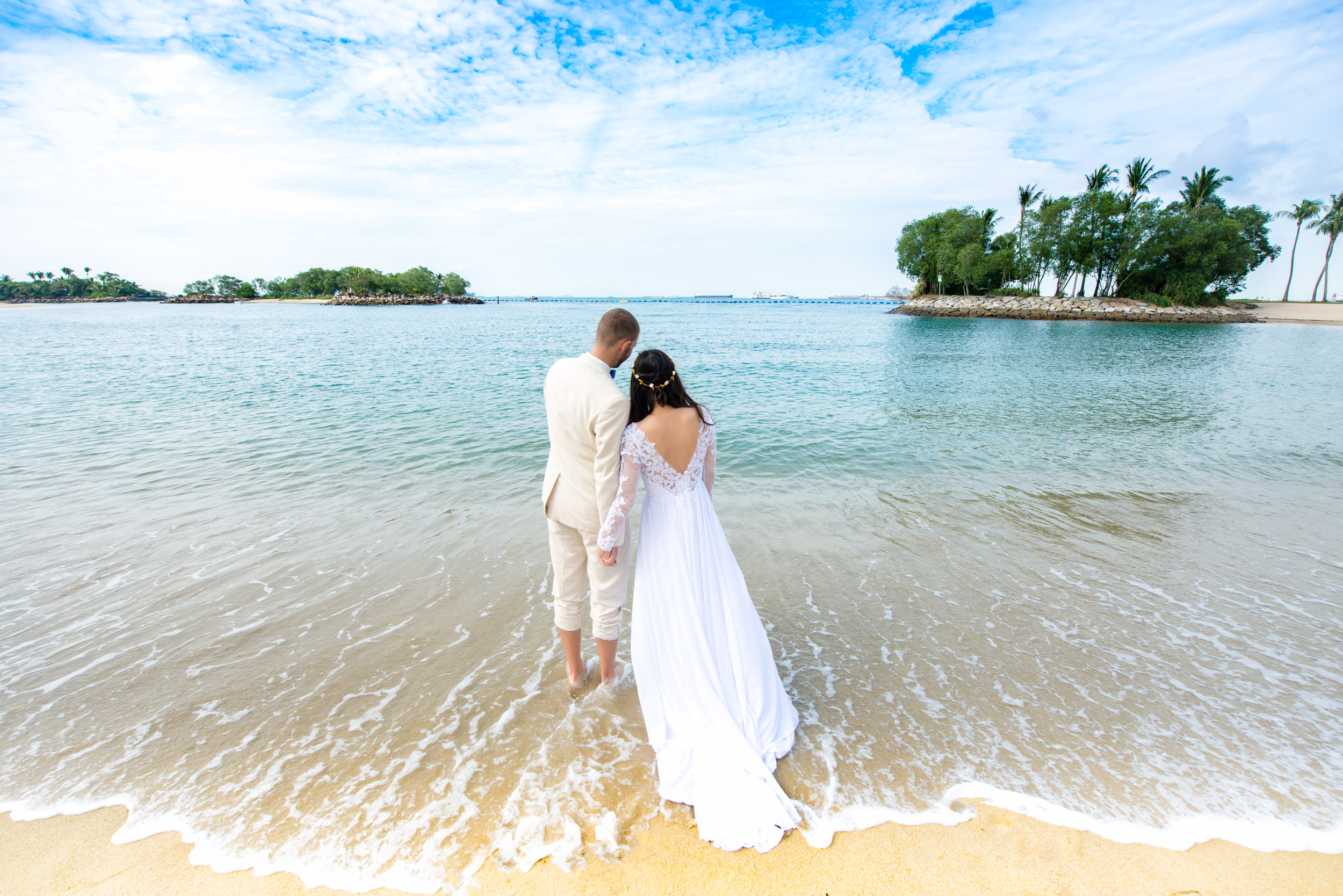 wedding Sentosa beach