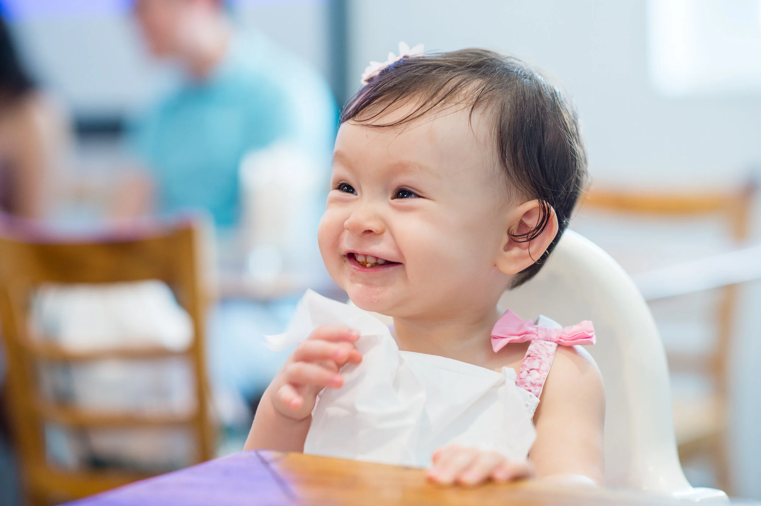 Olivia Celebrating her 1st birthday
