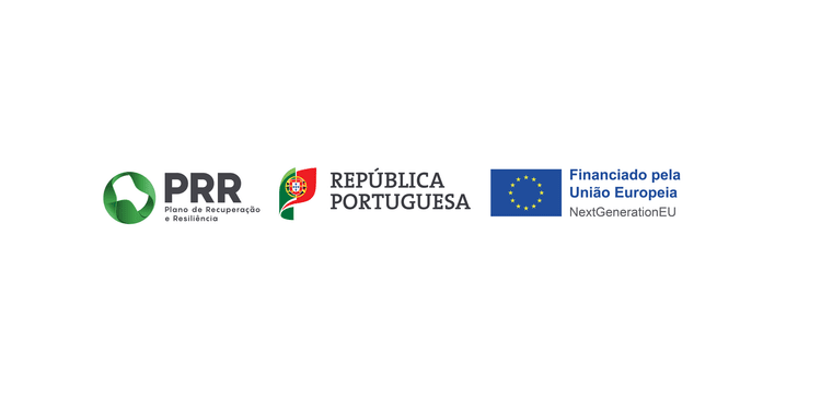 PRR, República Portuguesa and European Union funding logos