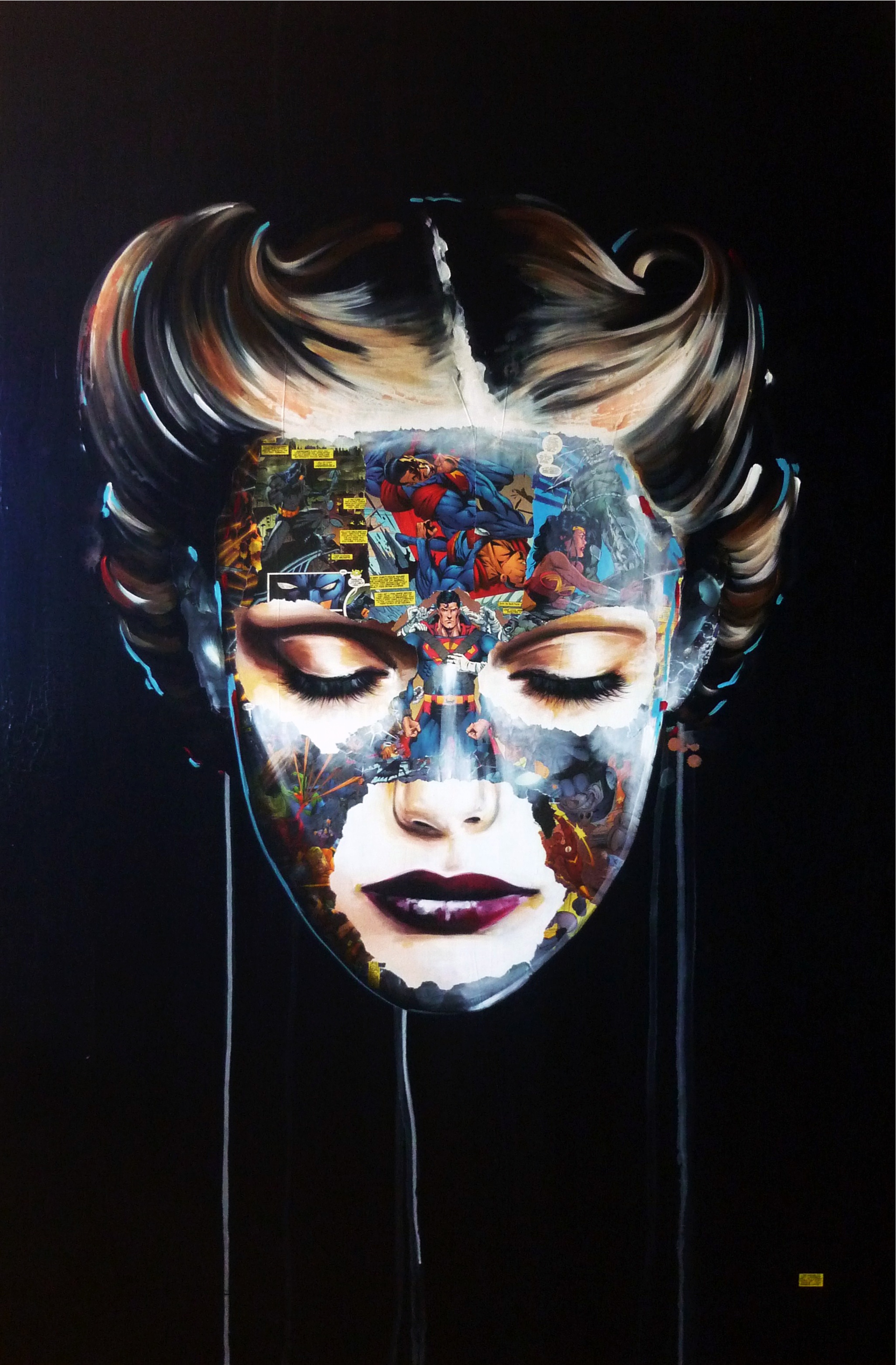 "La Cage et l'union des forces", 72X48, 2013