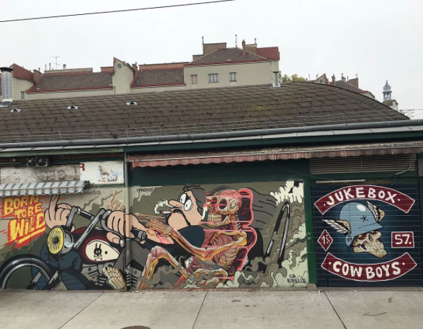 Artwork by Nychos and Luca Lugosis