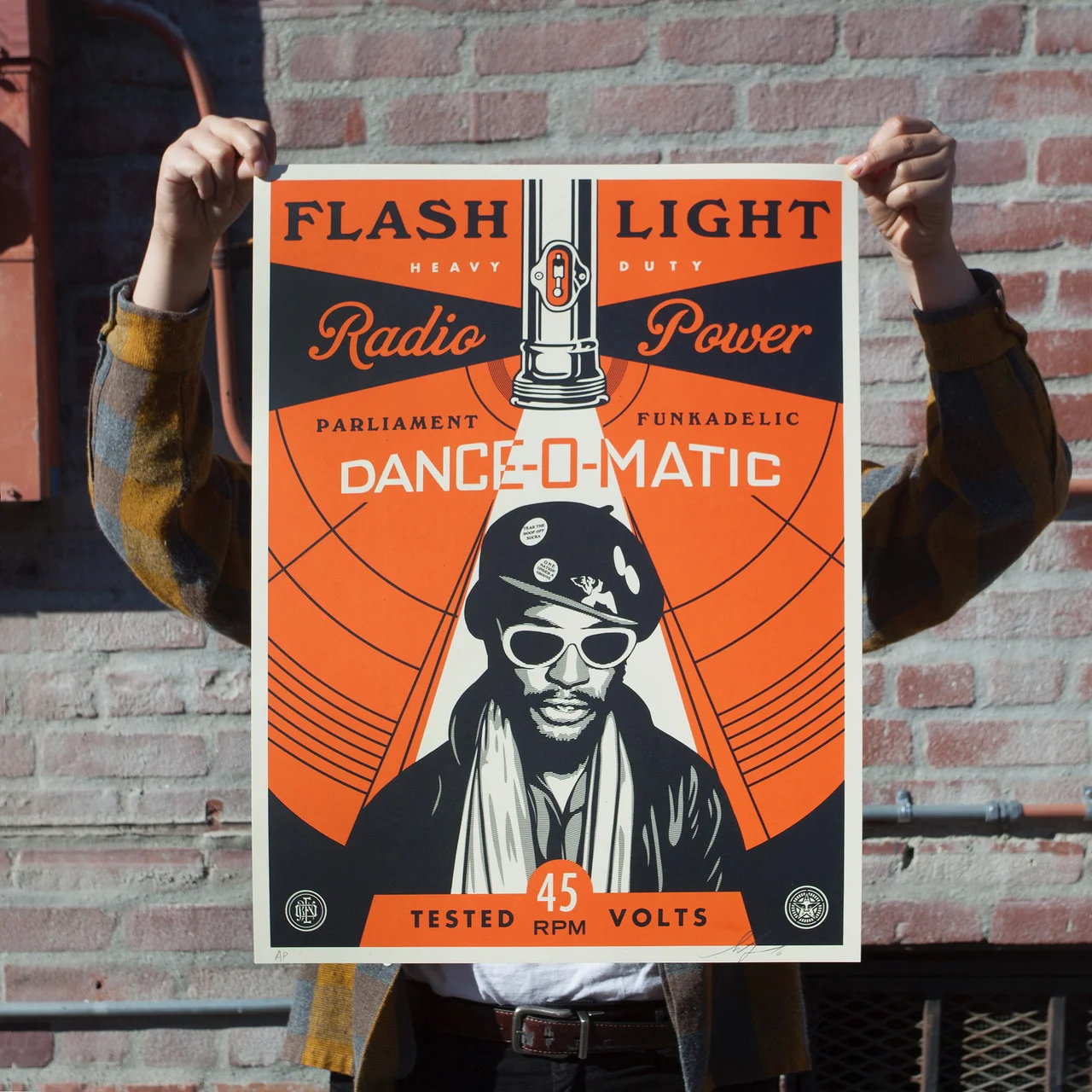 GEORGE CLINTON FLASH LIGHT PRINT