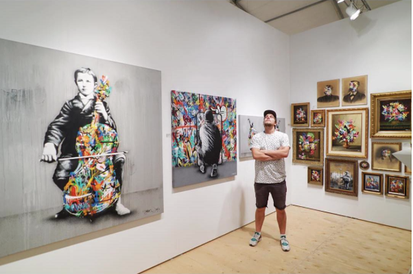 Cello Player at Context Art Miami