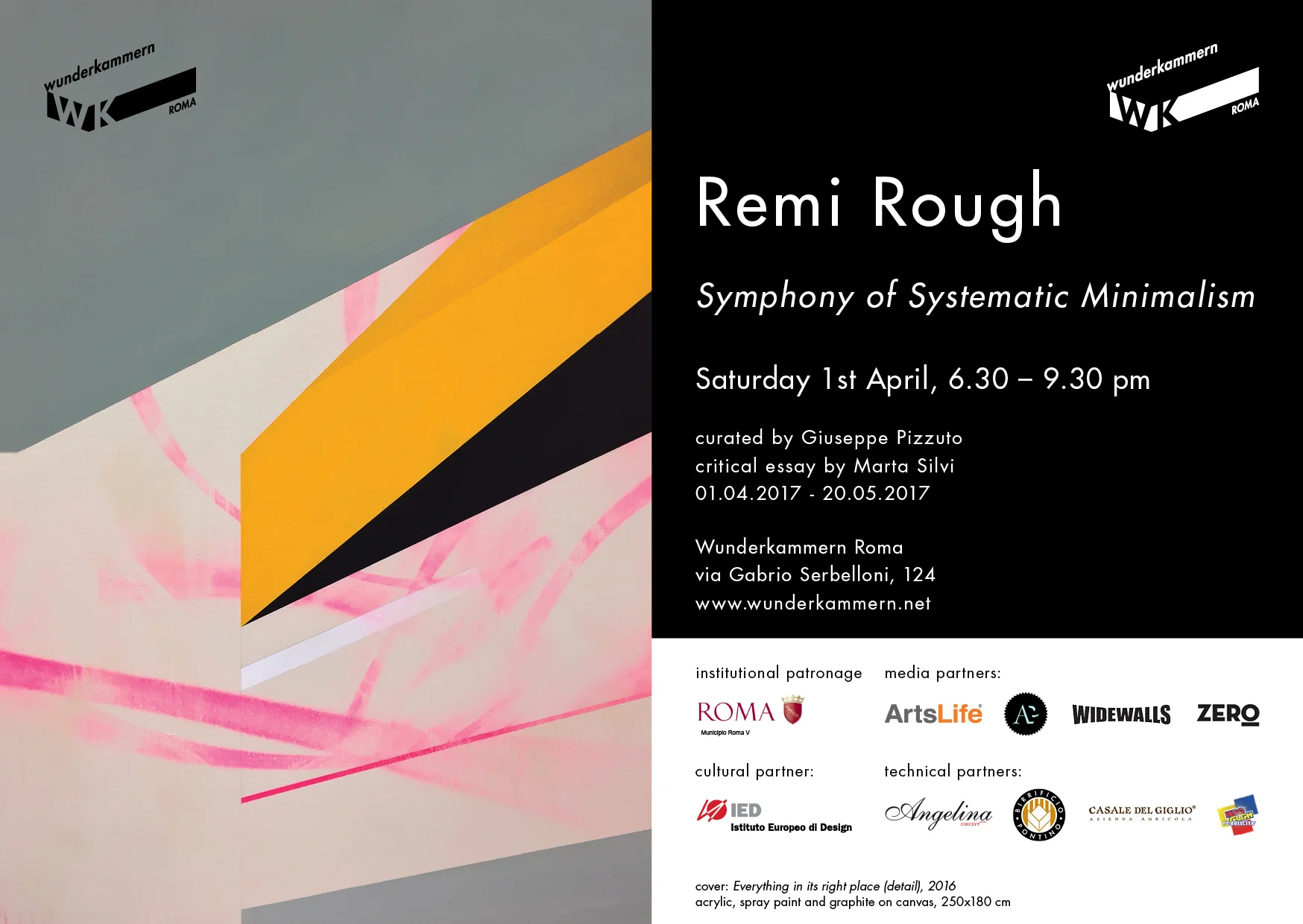 Symphony of Systematic Minimalism, solo show by Remi Rough