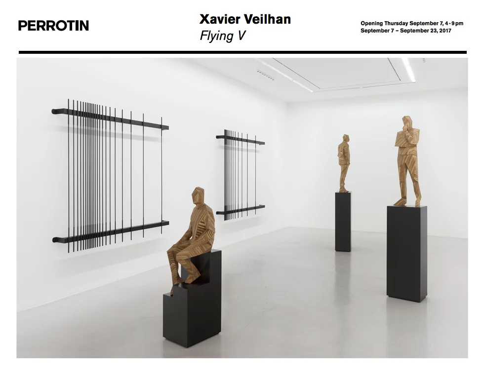 View of the exhibition Xavier Veilhan Flying V at Perrotin Paris from September 7 to September 23, 2017 Photo: Claire Dorn © Xavier Veilhan / ADAGP, Paris, 2017 Courtesy Perrotin