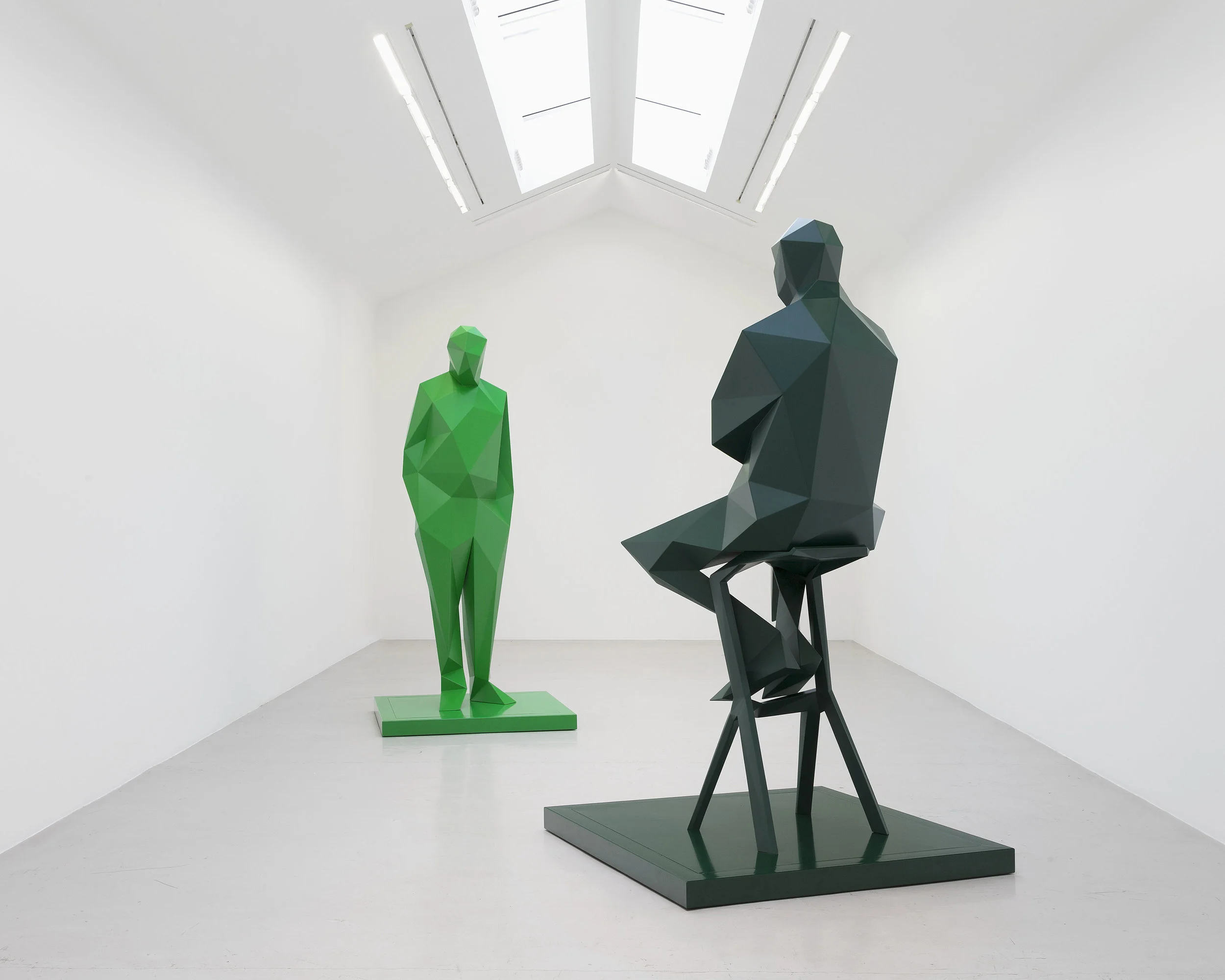 View of the exhibition Xavier Veilhan Flying V at Perrotin Paris from September 7 to September 23, 2017 Photo: Claire Dorn © Xavier Veilhan / ADAGP, Paris, 2017 Courtesy Perrotin