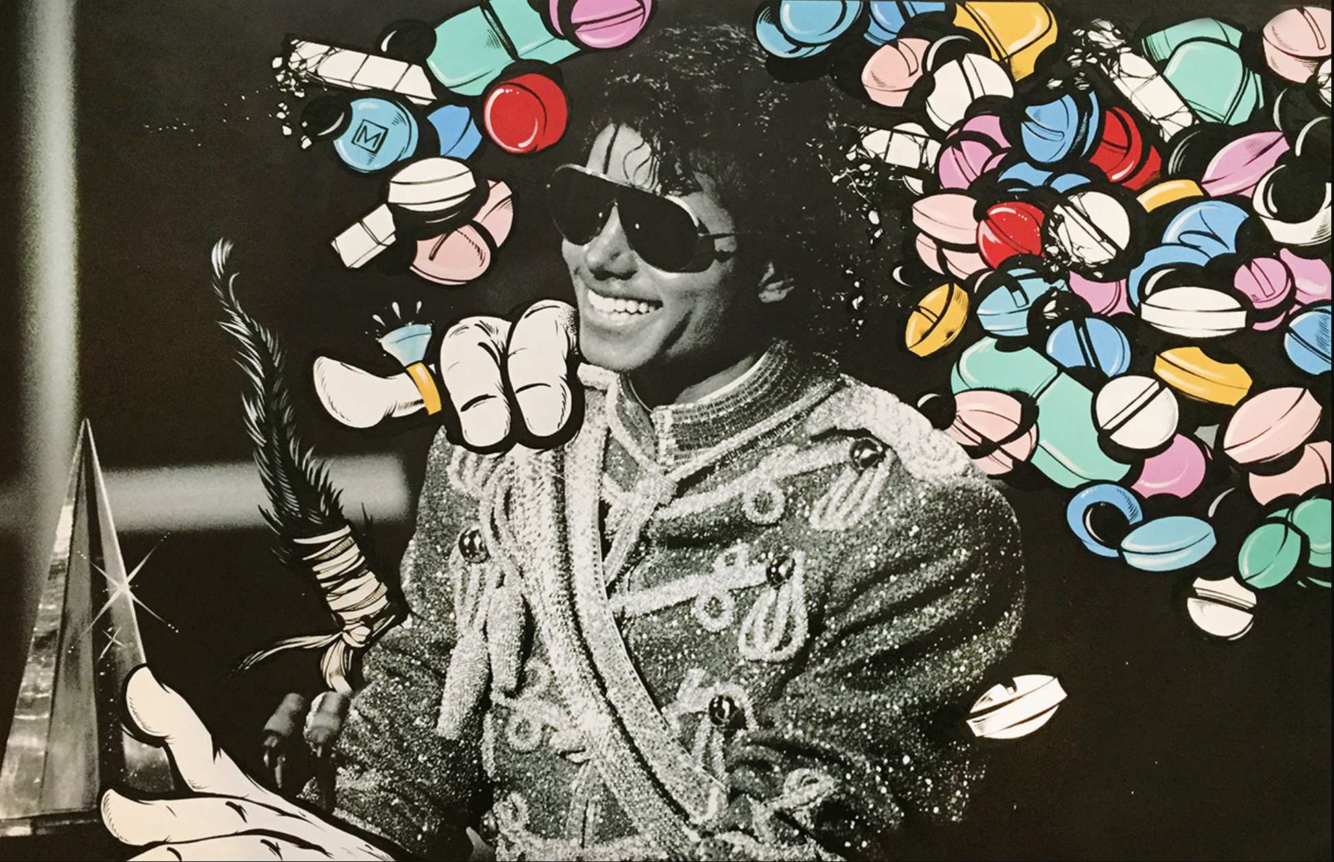 “Michael – Pill-Head Series” Acrylic on archival photo paper 36in x 24in