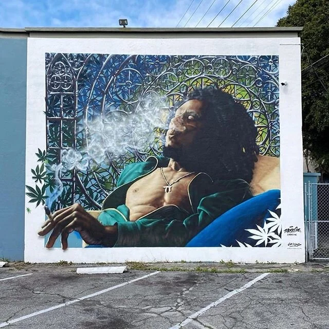 @bobmarley by @mensoone &amp; @enoeart in LA. 📷 by @impermanent_art 
#mow #musiconwalls #musicart #music #bobmarley #mensoone #enoeart #urbanart #streetart #mural