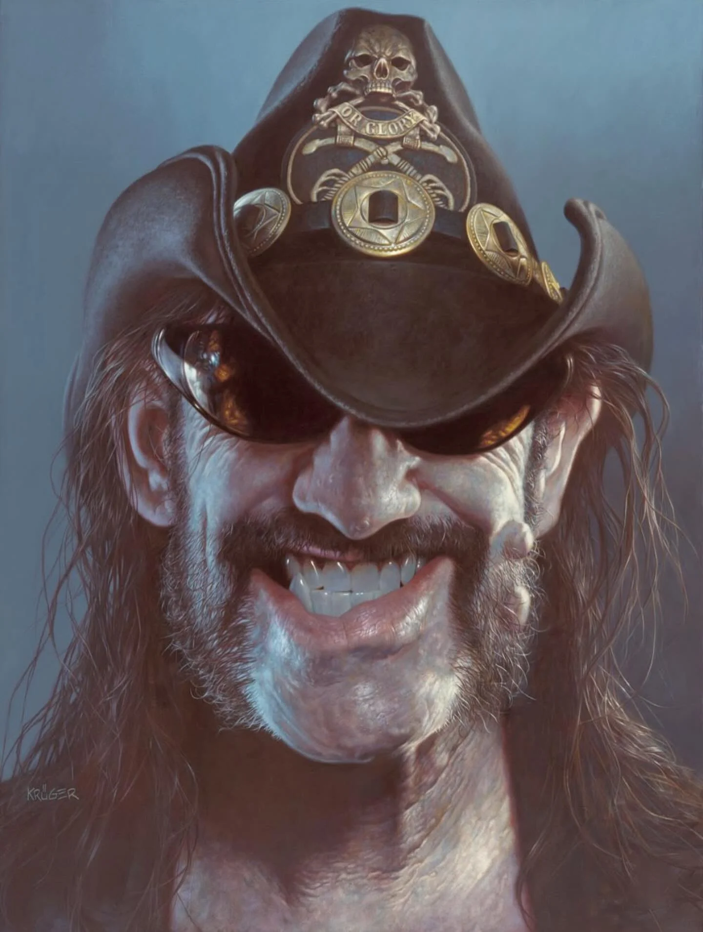 Lemmy by @sebastiankrugerofficial (24th Dec 1945 - 28th Dec 2015) &spades;️ 

#mow #musiconwalls #lemmy #mot&ouml;rhead #krugerstars