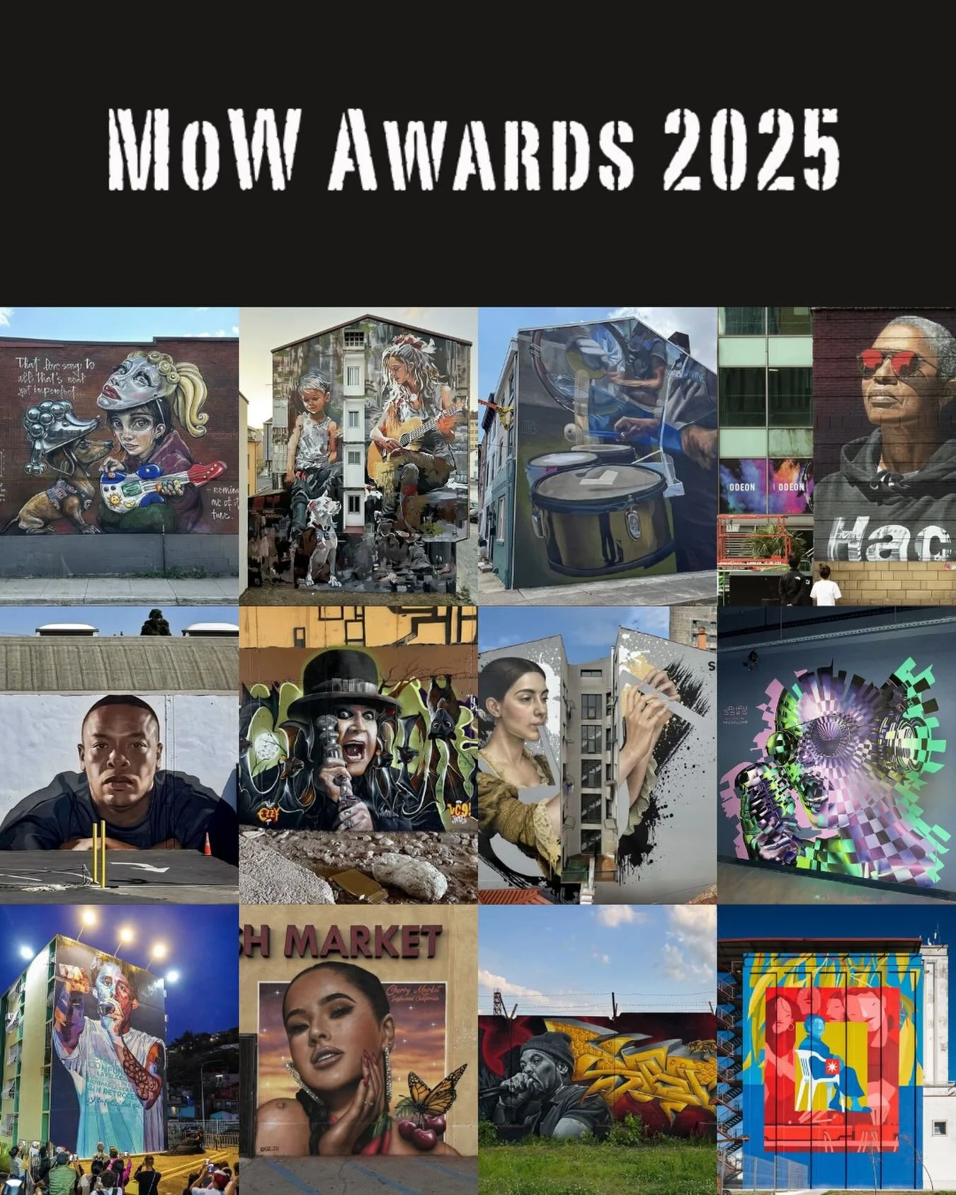 𝗩𝗼𝘁𝗲 𝗻𝗼𝘄! Check our selection of music inspired murals of 2025 from the world&rsquo;s leading urban and contemporary visual artists and vote for your 𝗳𝗮𝘃𝗼𝗿𝗶𝘁𝗲 𝗠𝗼𝗪 𝗺𝘂𝗿𝗮𝗹 𝗼𝗳 𝟮𝟬𝟮𝟱 - link in bio.

#mow #musiconwalls #mowaward
