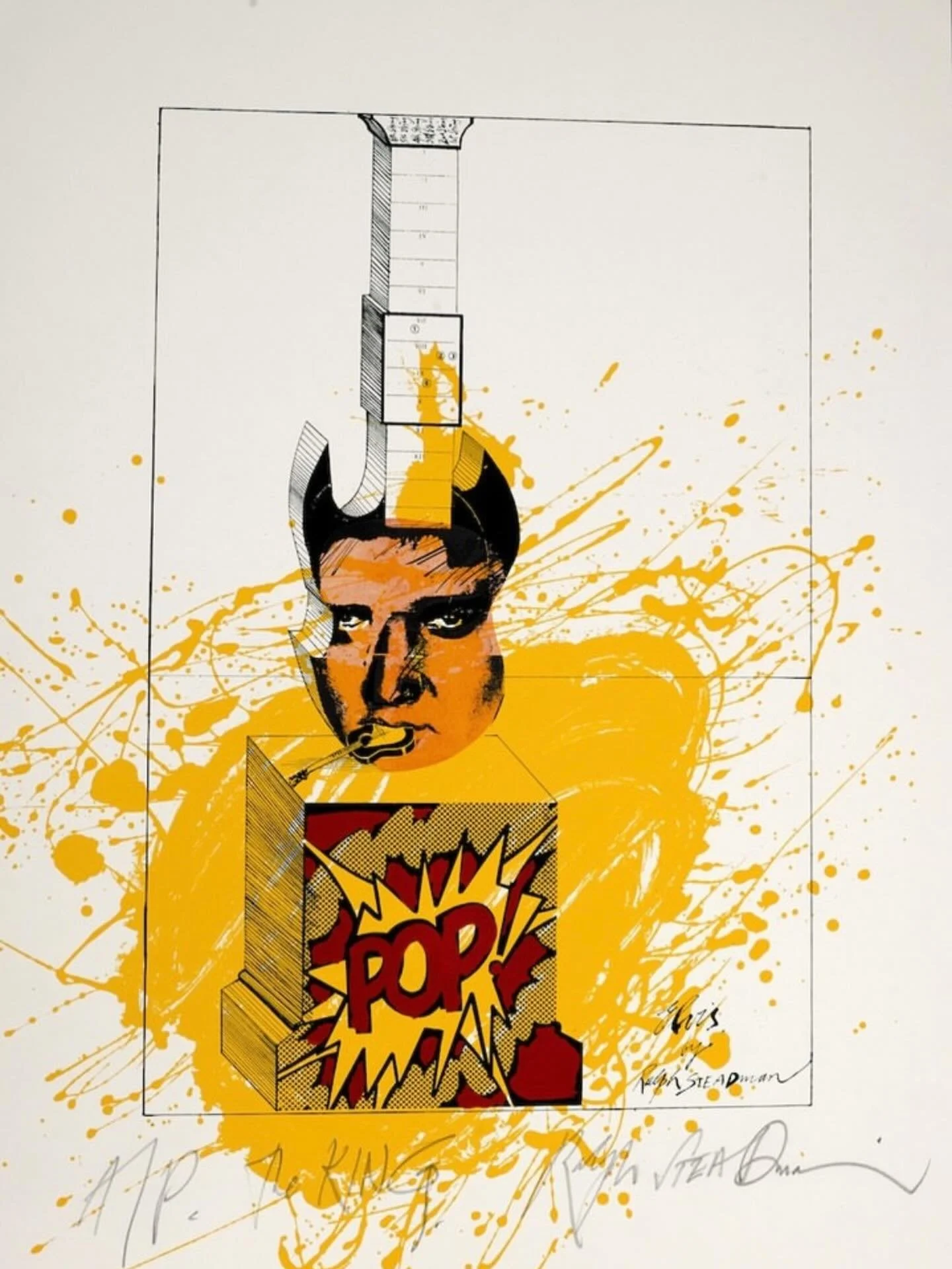 In honour The King&rsquo;s birthday 🎂 - artwork by @steadmanart

@Elvis Aaron Presley (January 8, 1935 &ndash; August 16, 1977)

#mow #musiconwalls #Elvis #RockAndRoll #RalphSteadman