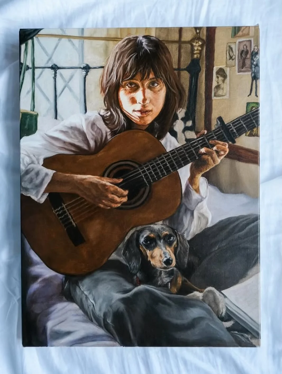 &lsquo;The Guitar Player&rsquo; by @tombowhite

2025
Oil on linen
40cm x 30cm

#mow #musiconwalls #tombowwhite