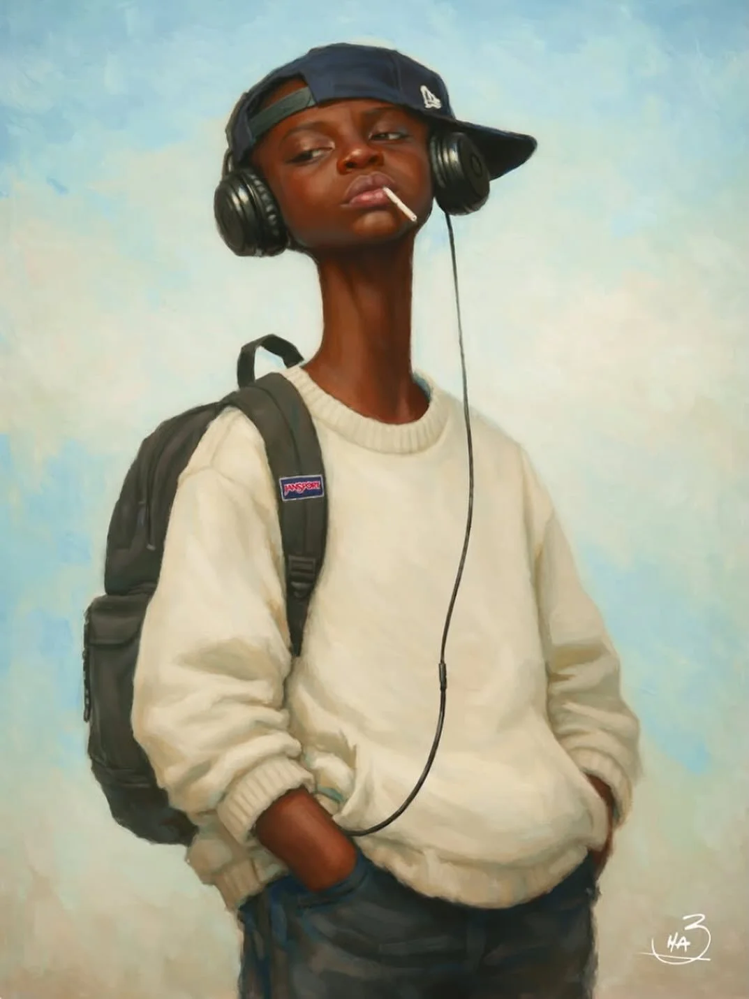 &ldquo;Bus Stop Boy&rdquo; by @threehoursago

&laquo;&nbsp;This piece really hits home for me. I spent so many days standing at bus stops, headphones on, listening to the soundtracks of my life, wondering where I&rsquo;d be in 5, 10, even 15 years fr