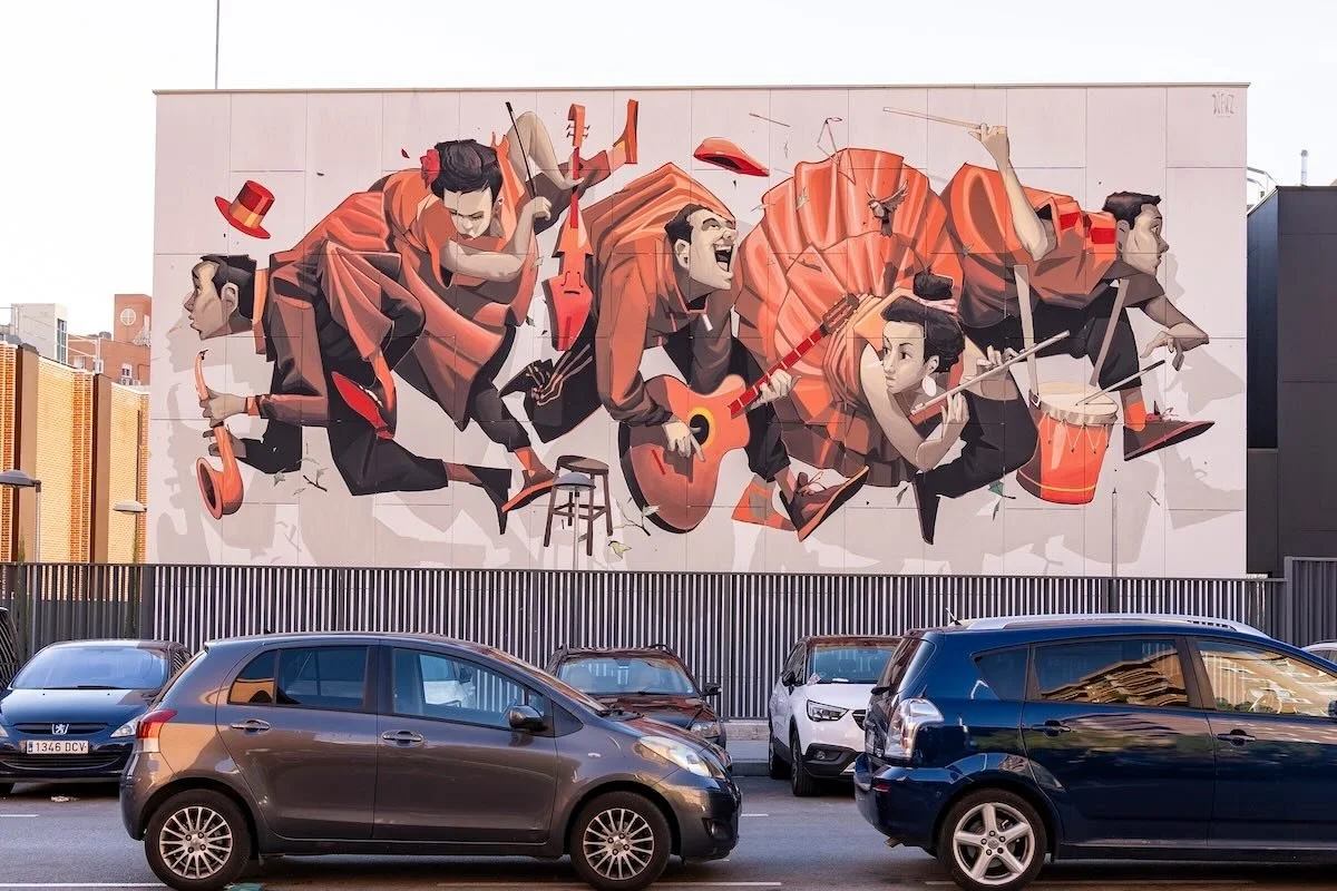 &ldquo;Camino Rojo by @mr.difuz for @muraltalaz 

#mow #musiconwalls #mrdifuz #muraltalaz