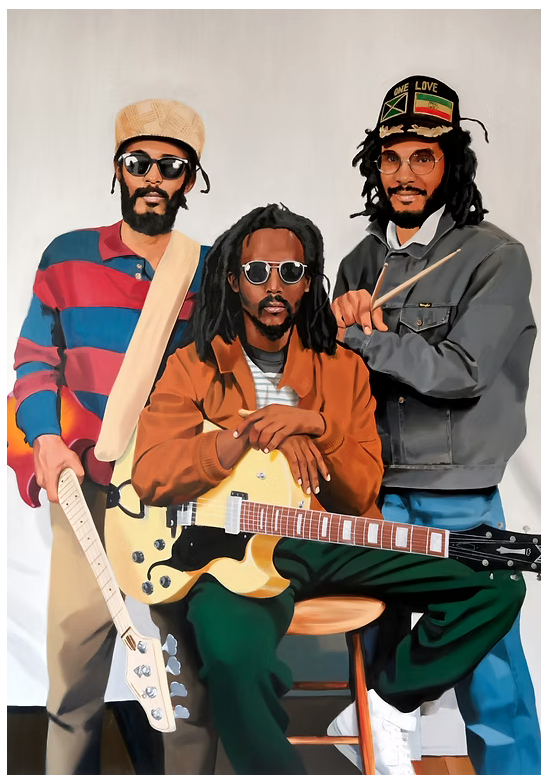   Jacob Rochester   Upfront Portrait,&nbsp; 2025 oil on linen 74 x 52 in. 