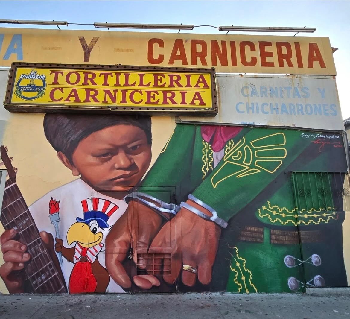 &ldquo;Songs my Father taught me&rdquo; by @therobertvargas for his &ldquo;WEAreHuman&rdquo; initiative 

This is the first of five murals Robert will be painting this week for his initiative #WEAreHuman advocating for change and representing truth, 