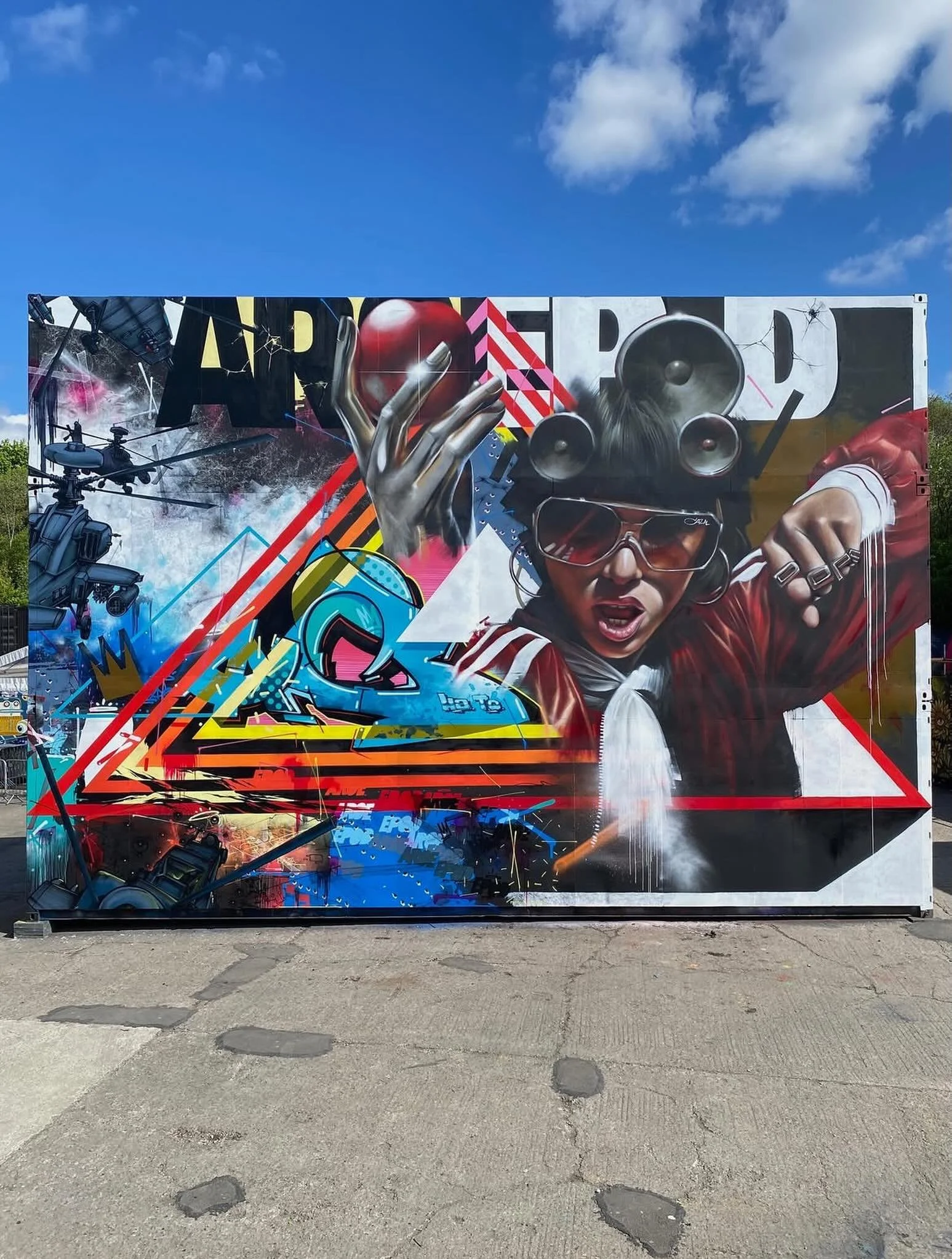 &lsquo;INSTAGRAM KILLED THE GRAFFITI STAR&rsquo; by @epod3000 and @aroe_heavyartillery for this year&rsquo;s @yardworksglasgow

#mow #musiconwalls #epod #aroe