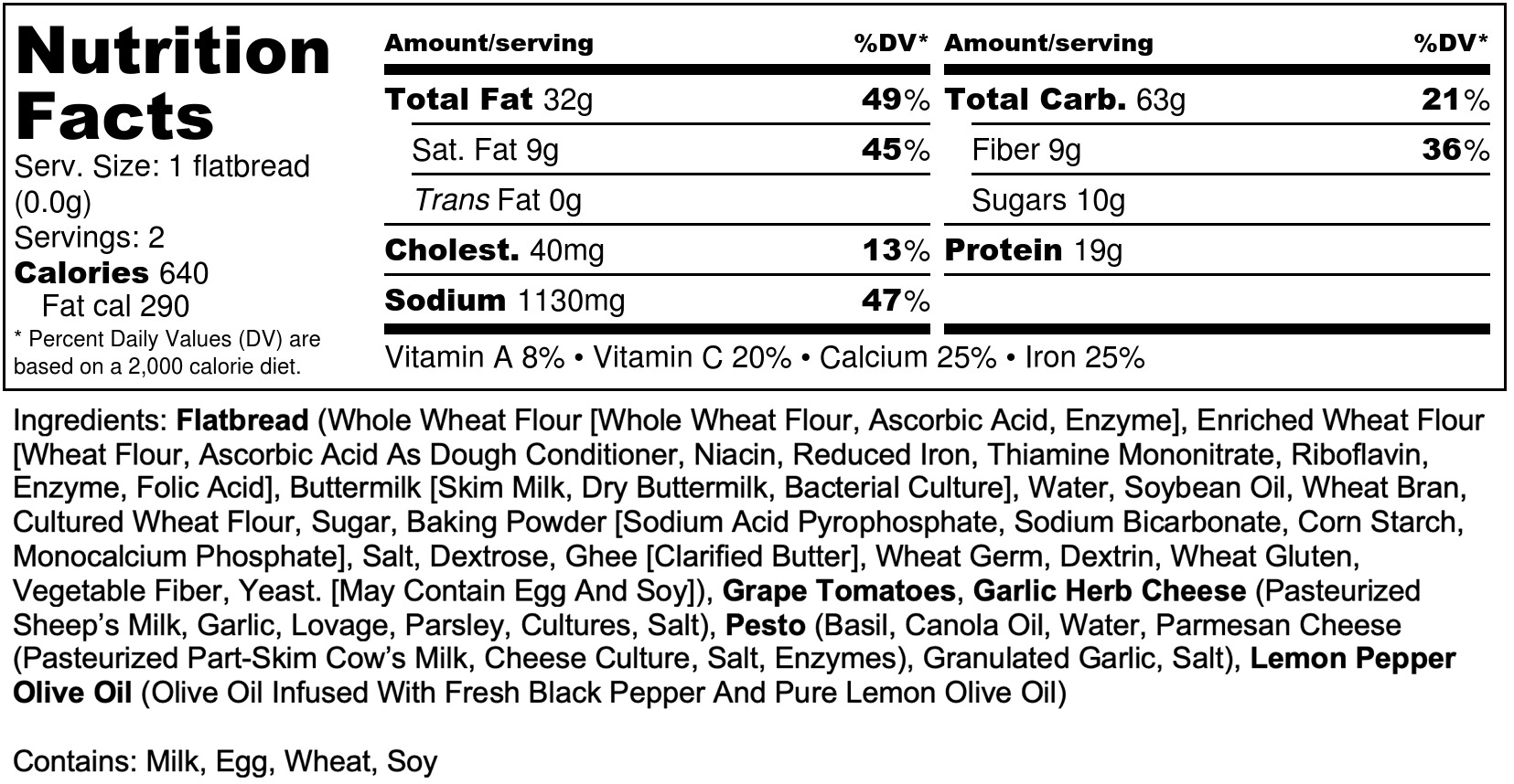 M&M Tomato Flatbread - Nutrition Label.jpg