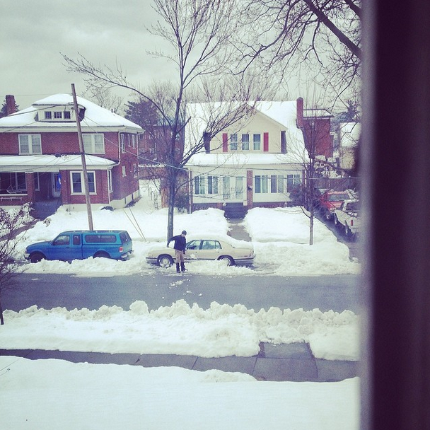 @allyduncan13 Thankful for my husband digging our cars out of the snow after a lazy couple of days. #sweetspots