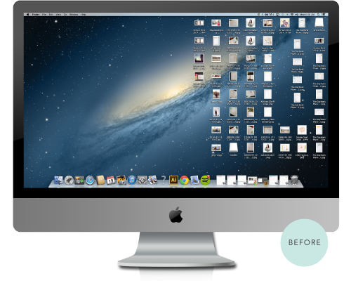 This is a slight improvement from last week. I got so fed up with a screen full of little icons that I created a "to file" folder and dumped them all in. Not the best solution... 