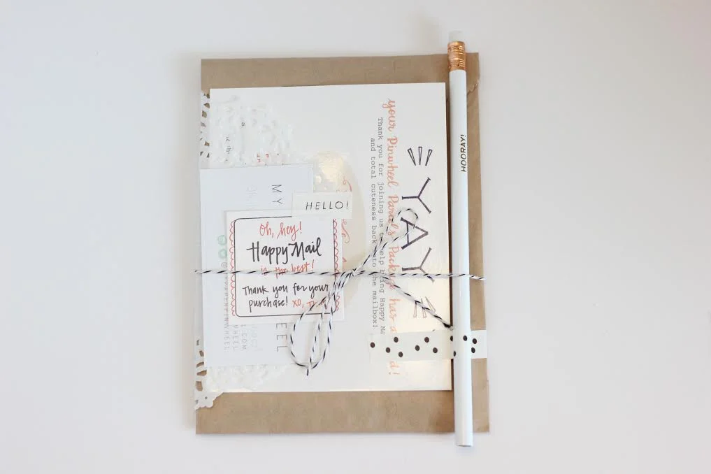 Have you heard about Pinwheel Parcels?! It's a "happy mail" subscription bringing back snail mail and sending pretty paper to people's mailboxes each month. Find out more here .