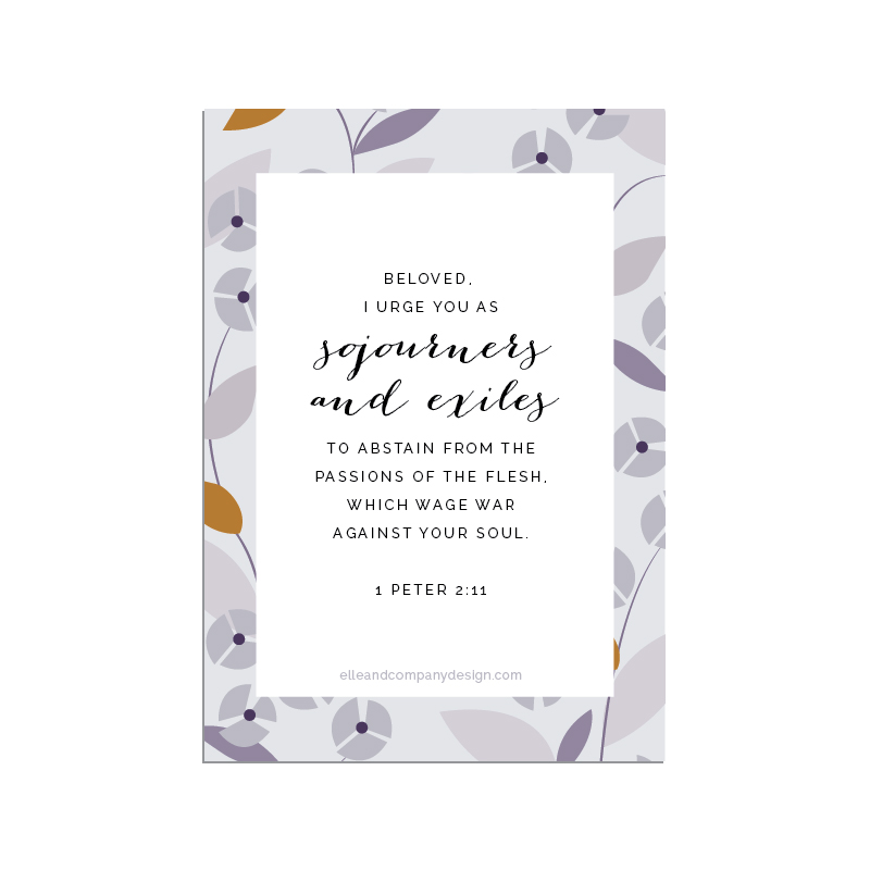 Printable scripture cards from Elle & Company