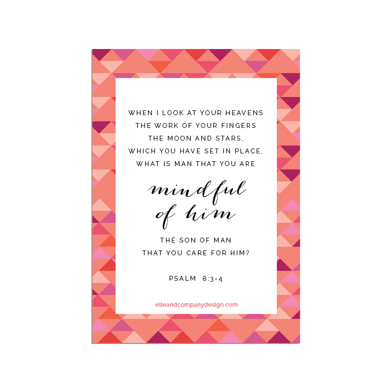 Printable scripture cards from Elle & Company