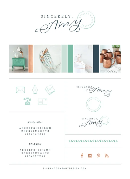 New Brand + Website Design for Sincerely Amy Designs