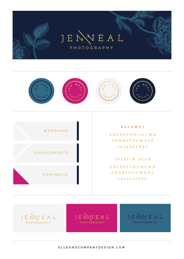 Brand + Website Design for Jen Neal Photography