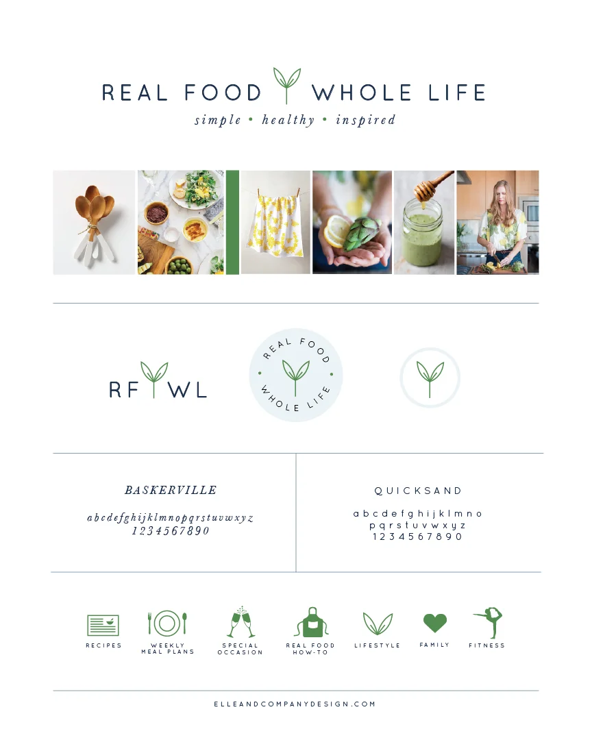 New Brand + Website Design for Real Food Whole Life