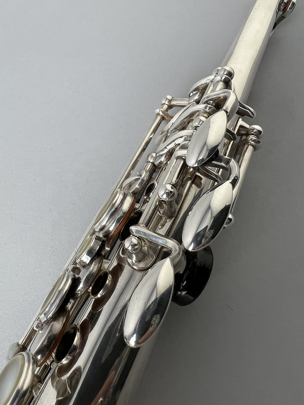 Barnard Instrument Repair — Selmer Mark VI Silver-Plated Coltrane Soprano 95xxx Barnard Instrument Repair — Selmer Mark VI Silver-Plated Coltrane Soprano 95xxx