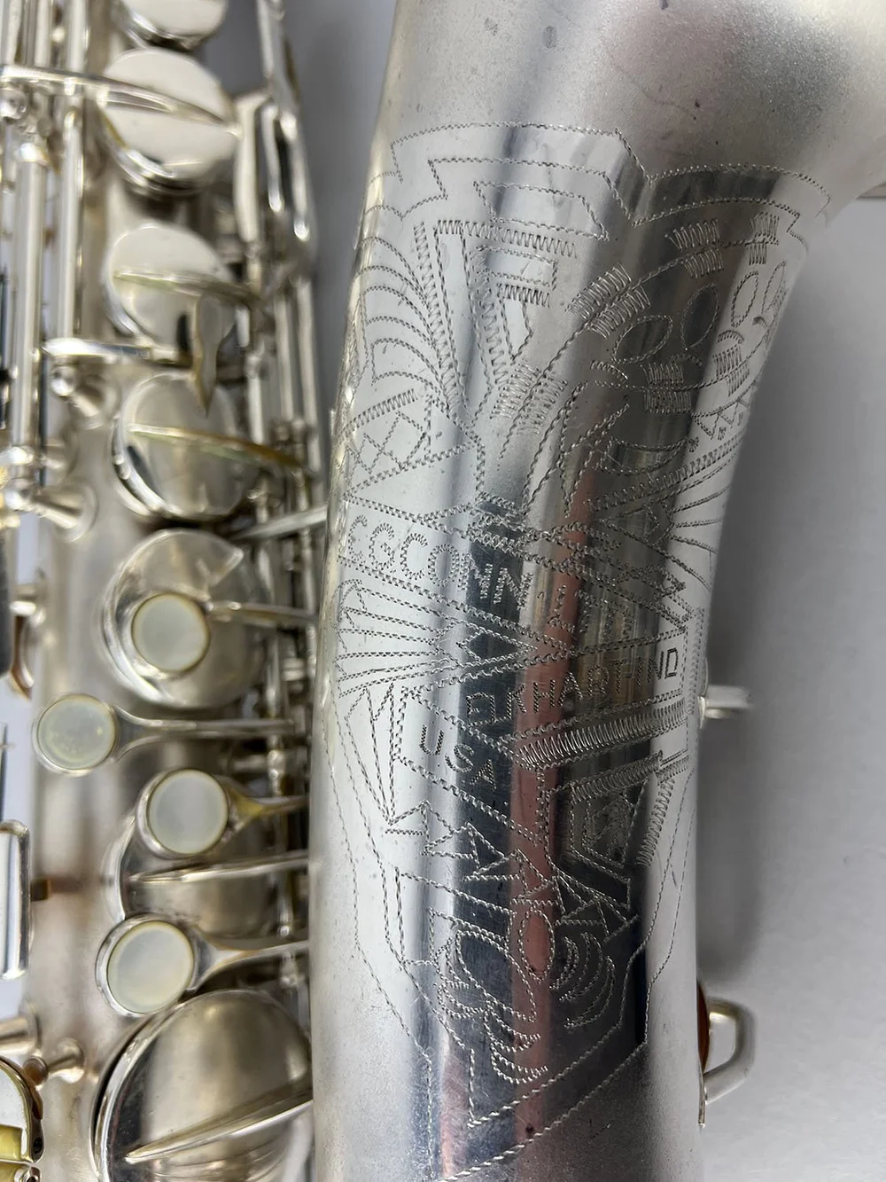 Barnard Instrument Repair — Conn Silver Transitional Alto 250xxx