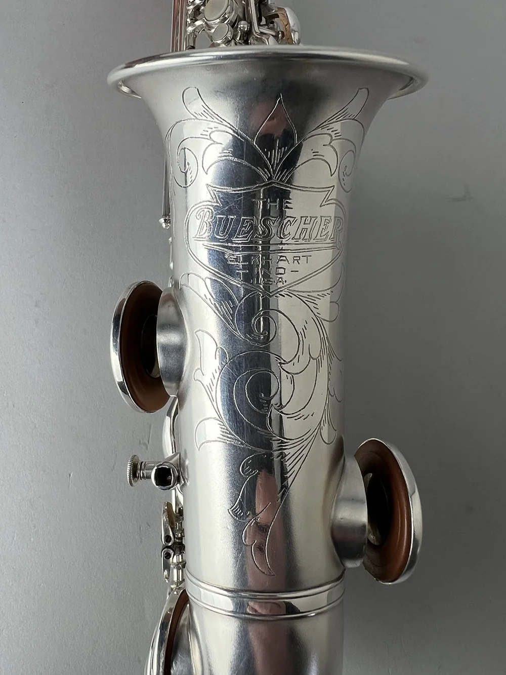 Barnard Instrument Repair — Buescher True Tone Curved Soprano 228xxx