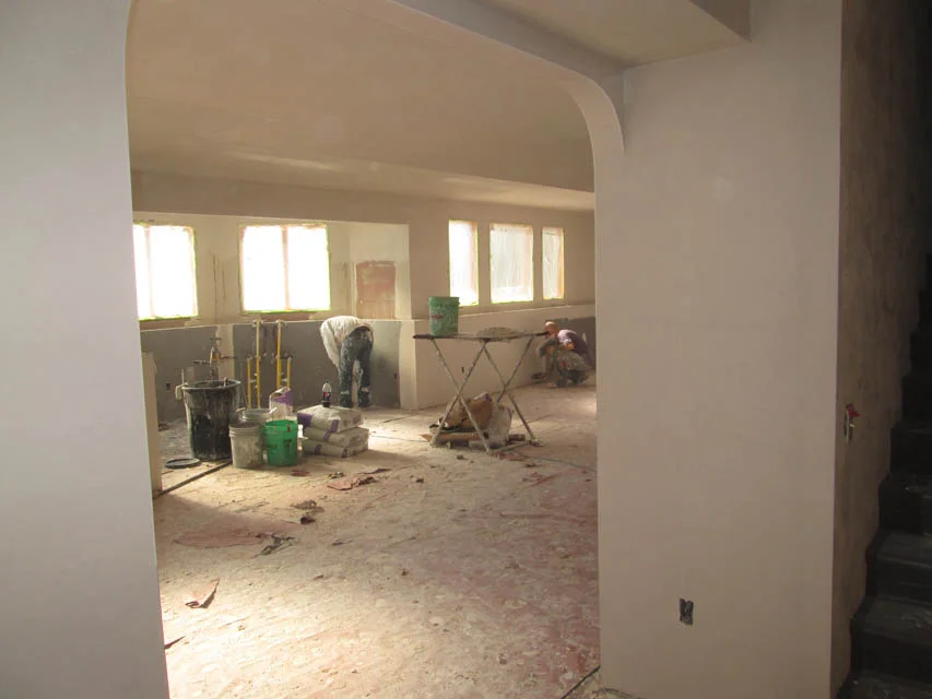 Firelane Basement - Plastering