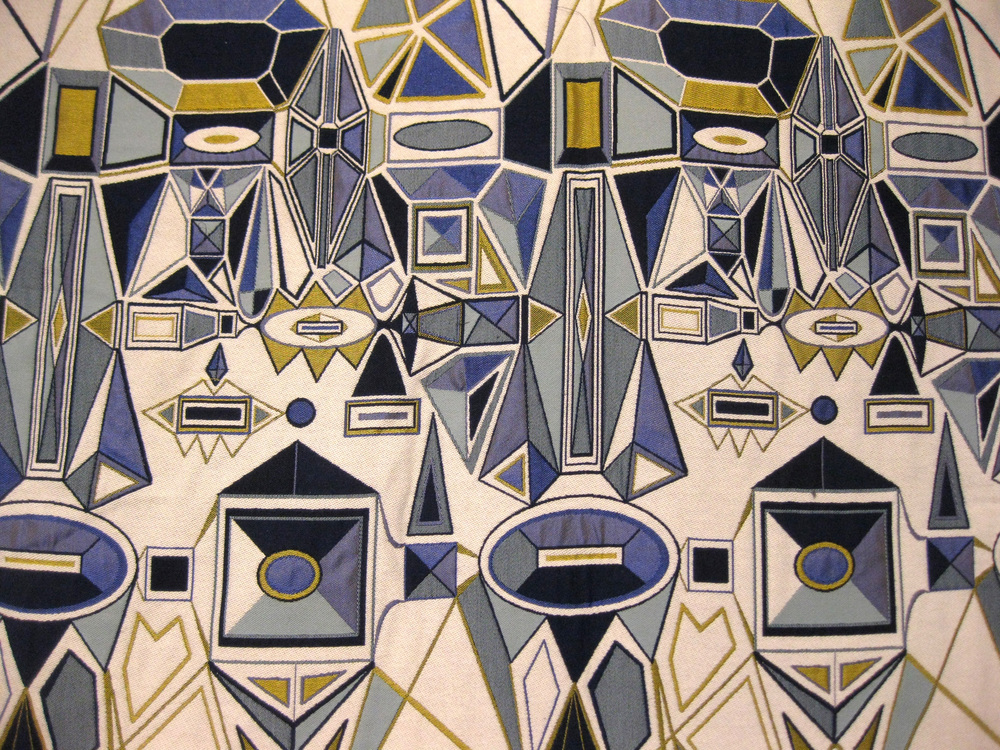Jacquard woven detail, cotton and polyester