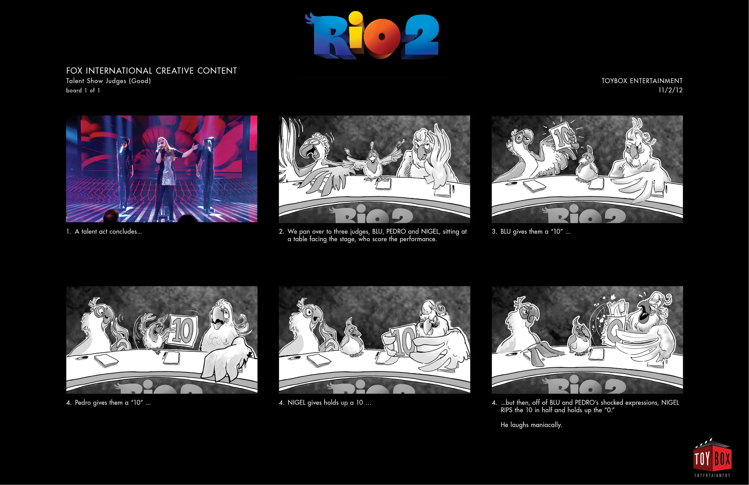 "Rio 2" - Storyboard Concept 2