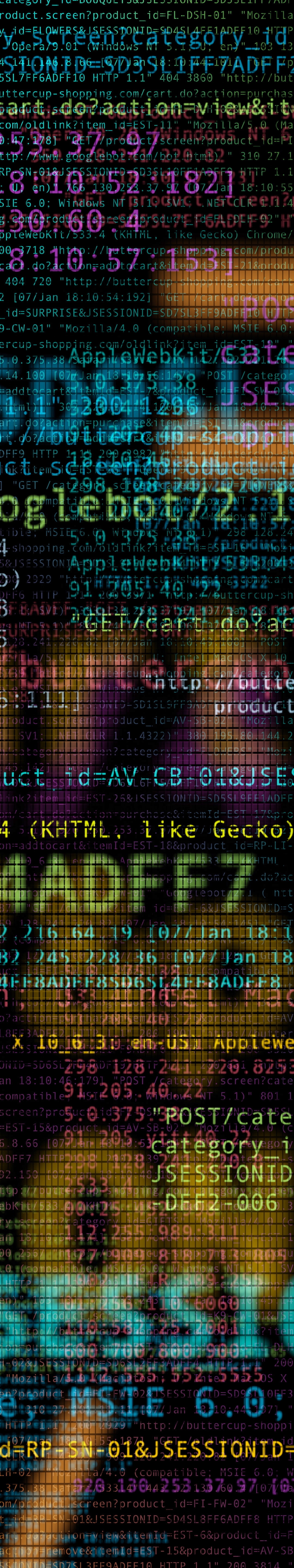 Splunk .conf18 Event Booth Graphic "Code Data"