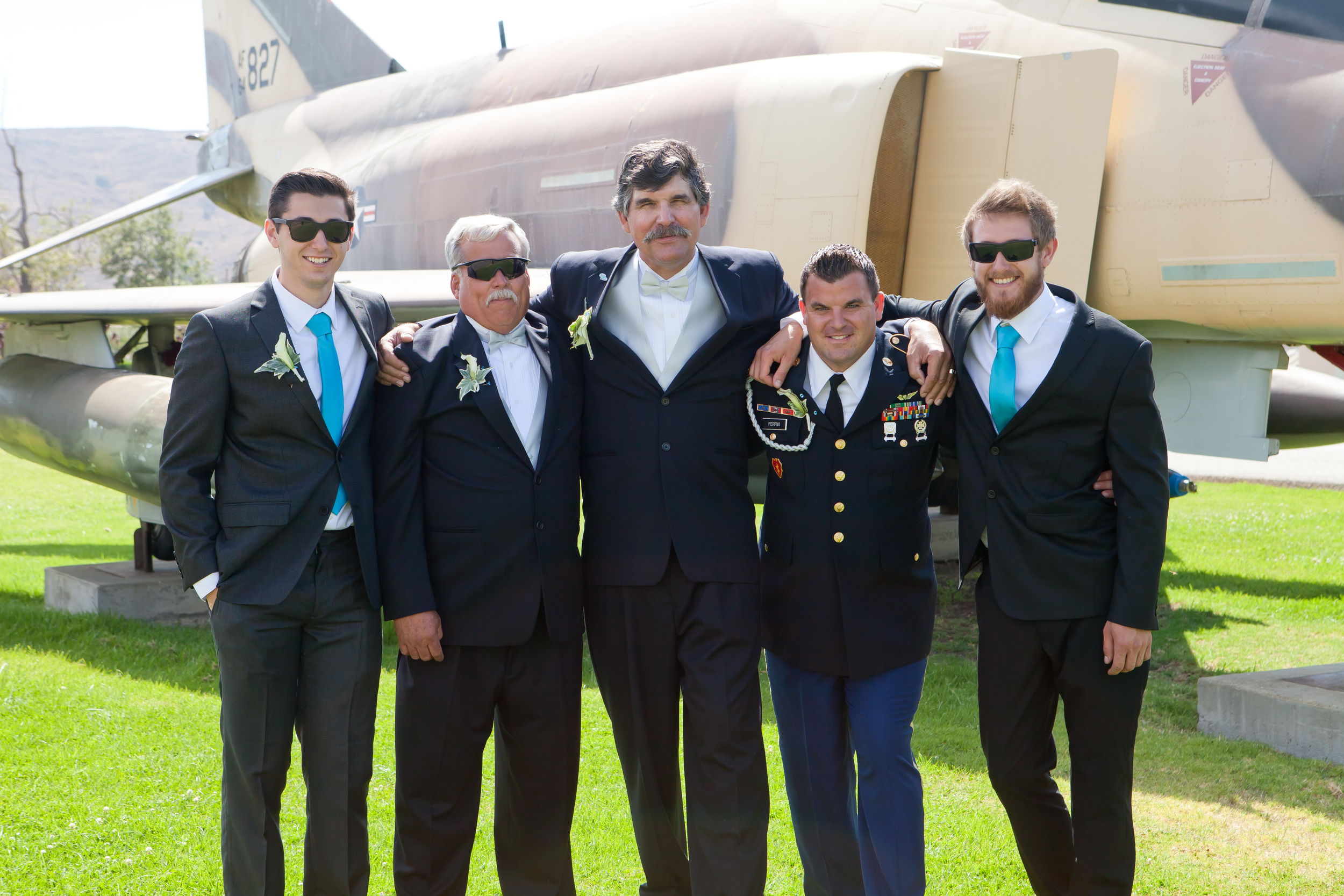All the men.