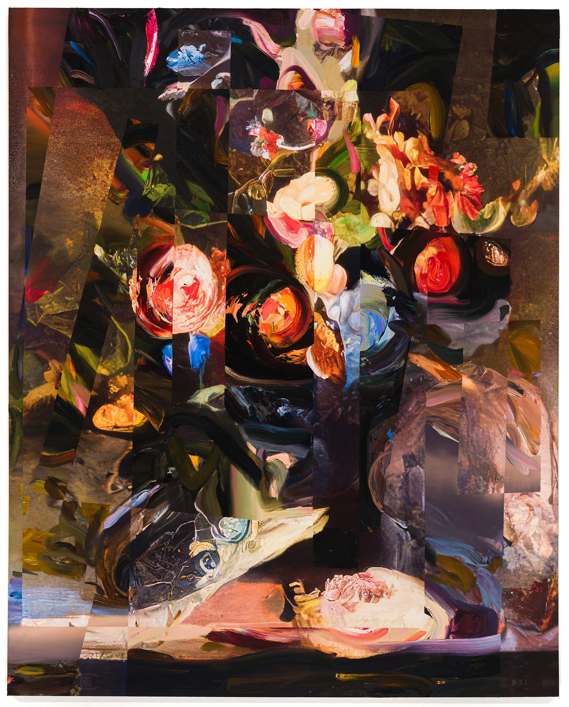490, oil on water based latex print on canvas, 60x48 in