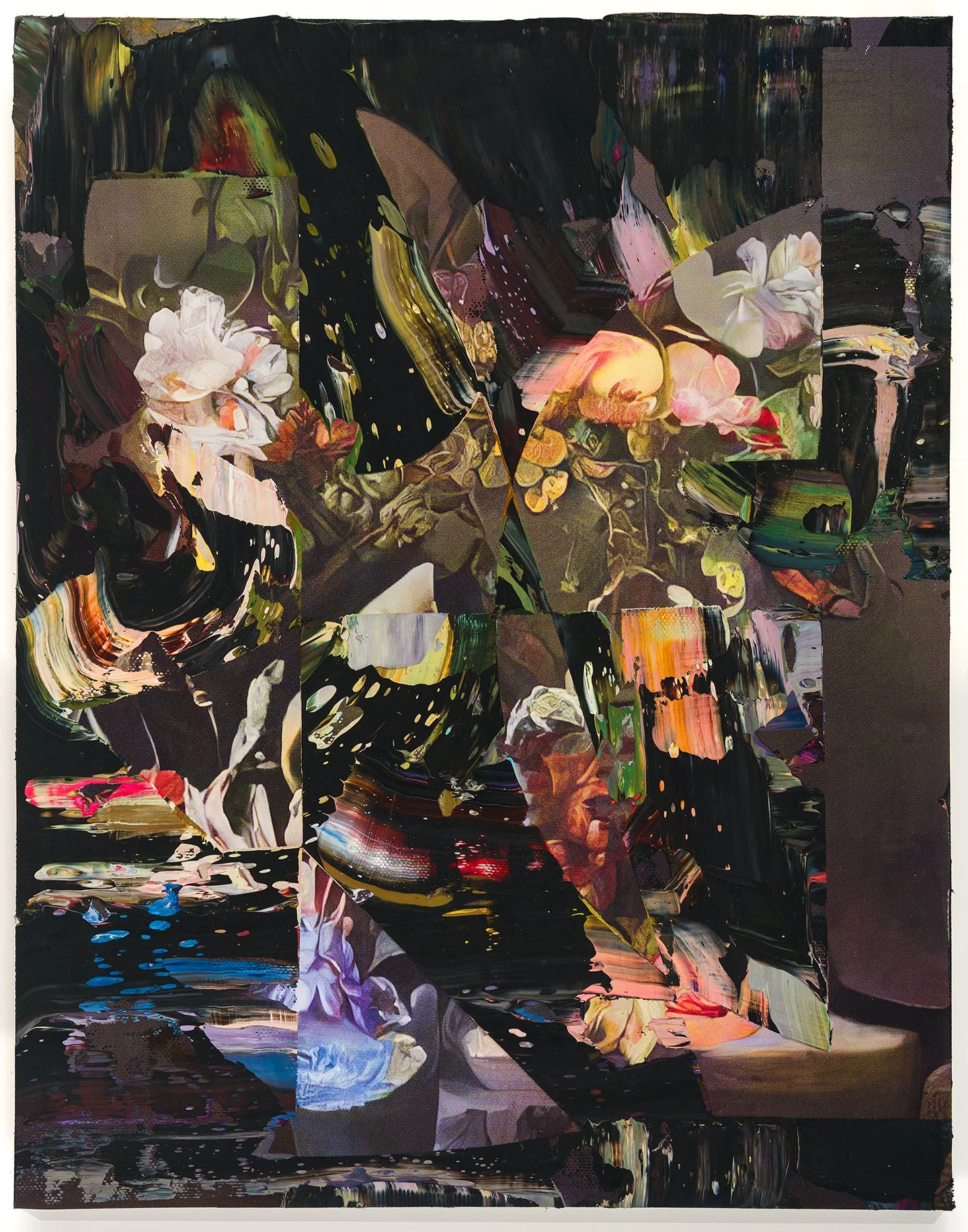 459, oil on water based latex print mounted to panel, 14x11 in