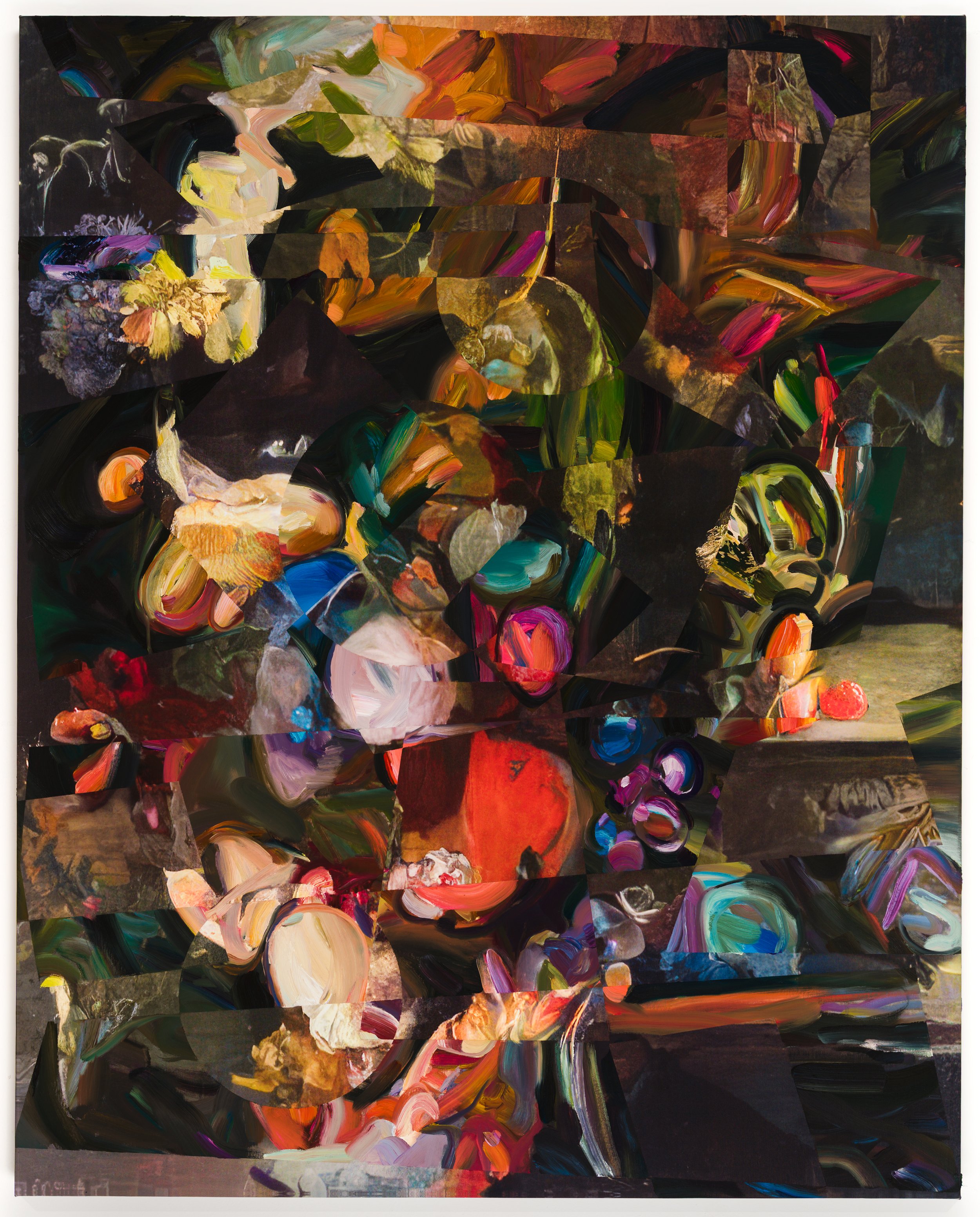 493, oil on water based latex print on canvas, 60x48