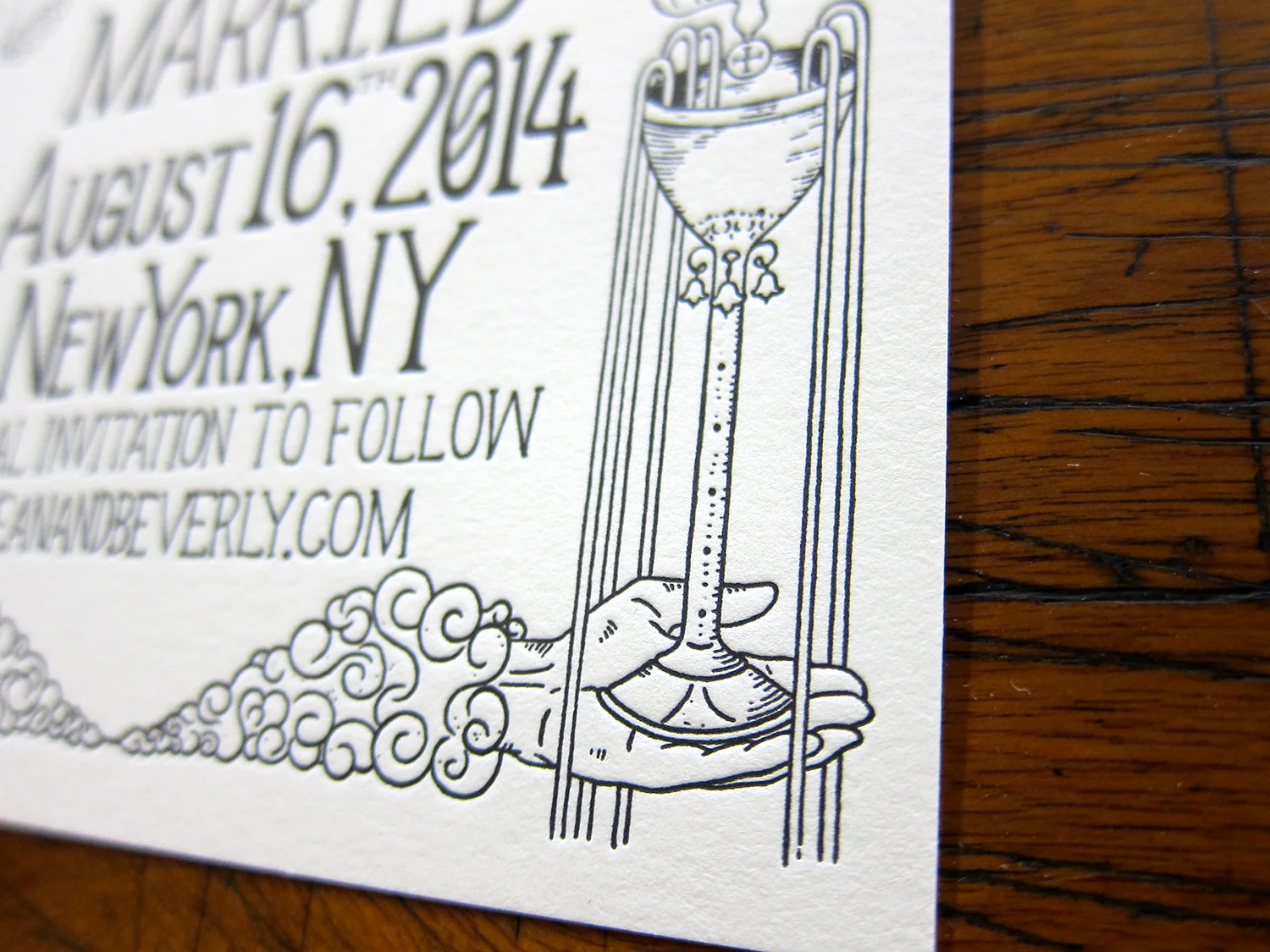 Some of the hand-drawn image and type, some of the details would've been harder to maintain if everything was converted to vector.